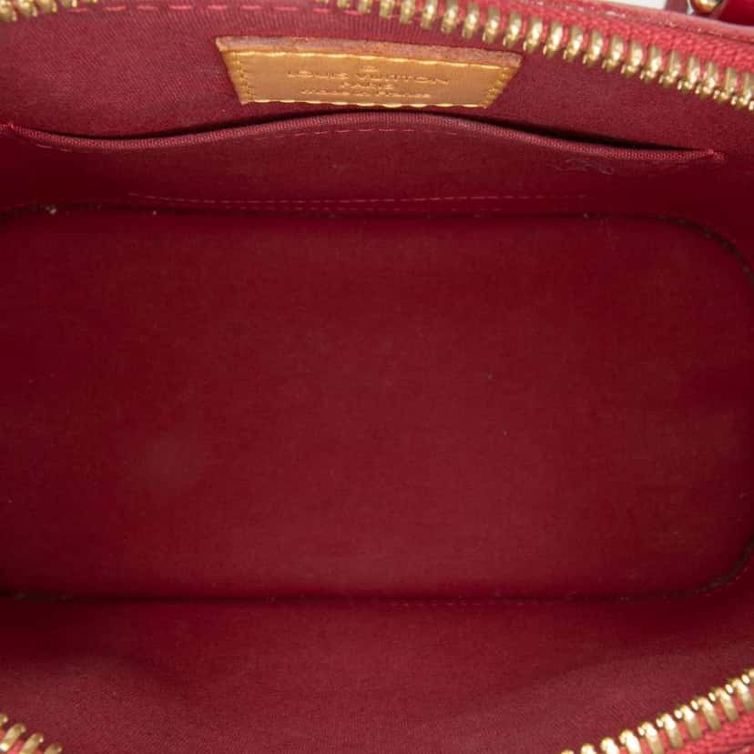 Louis Vuitton Monogram Vernis Alma BB Red Leather Good condition - Model View