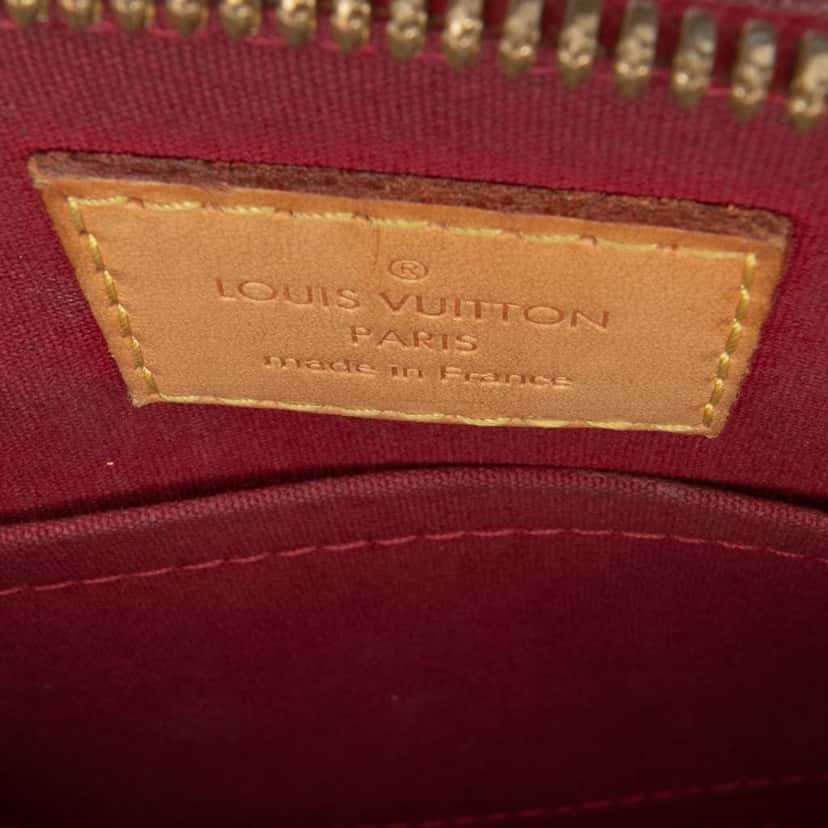 Louis Vuitton Monogram Vernis Alma BB Red Leather Good condition - Box View