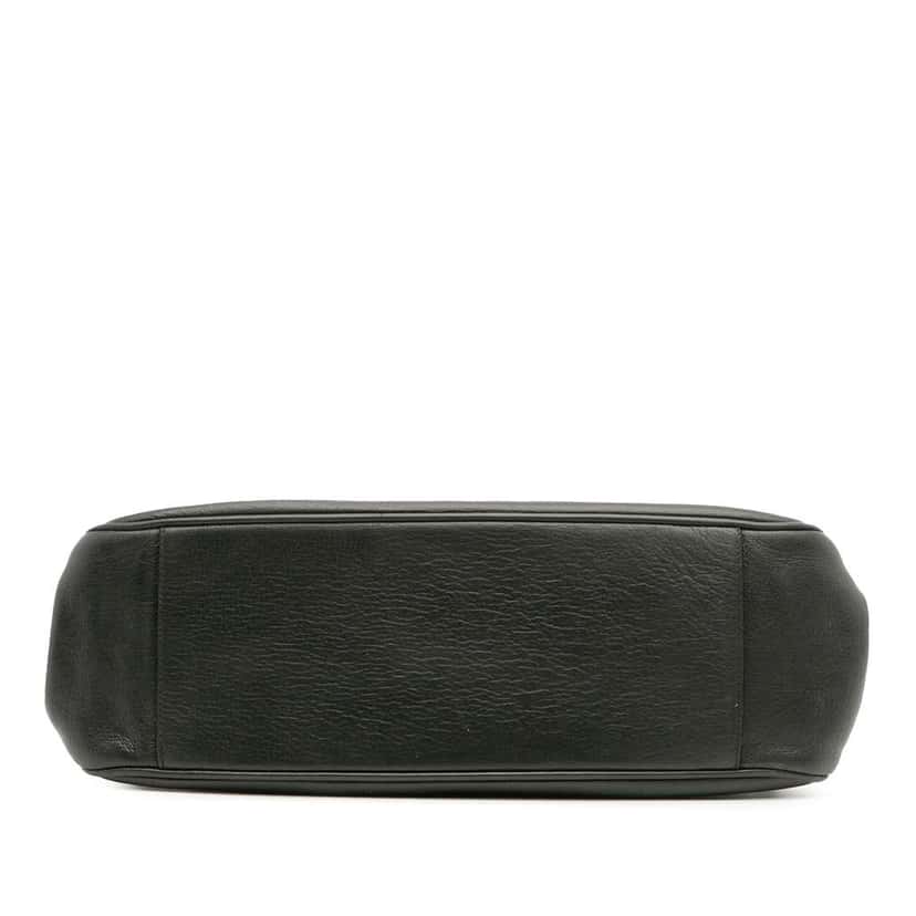 Prada Goatskin Top Lock Frame Handbag Grey Leather Good condition - Inside View
