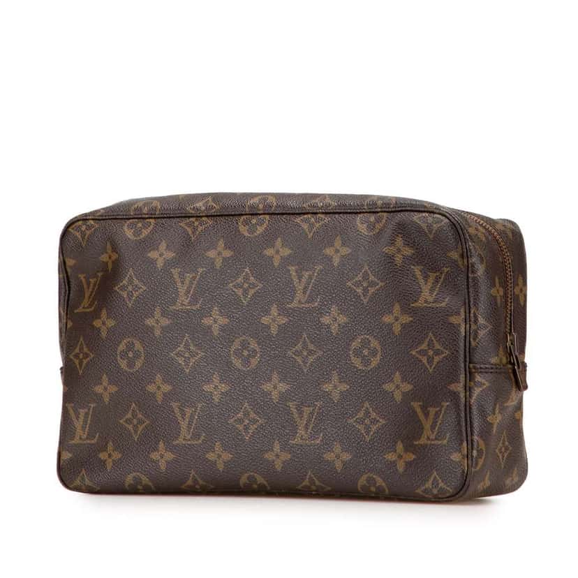 Louis Vuitton Monogram Trousse Toilette 28 Brown Canvas Good condition - Back View