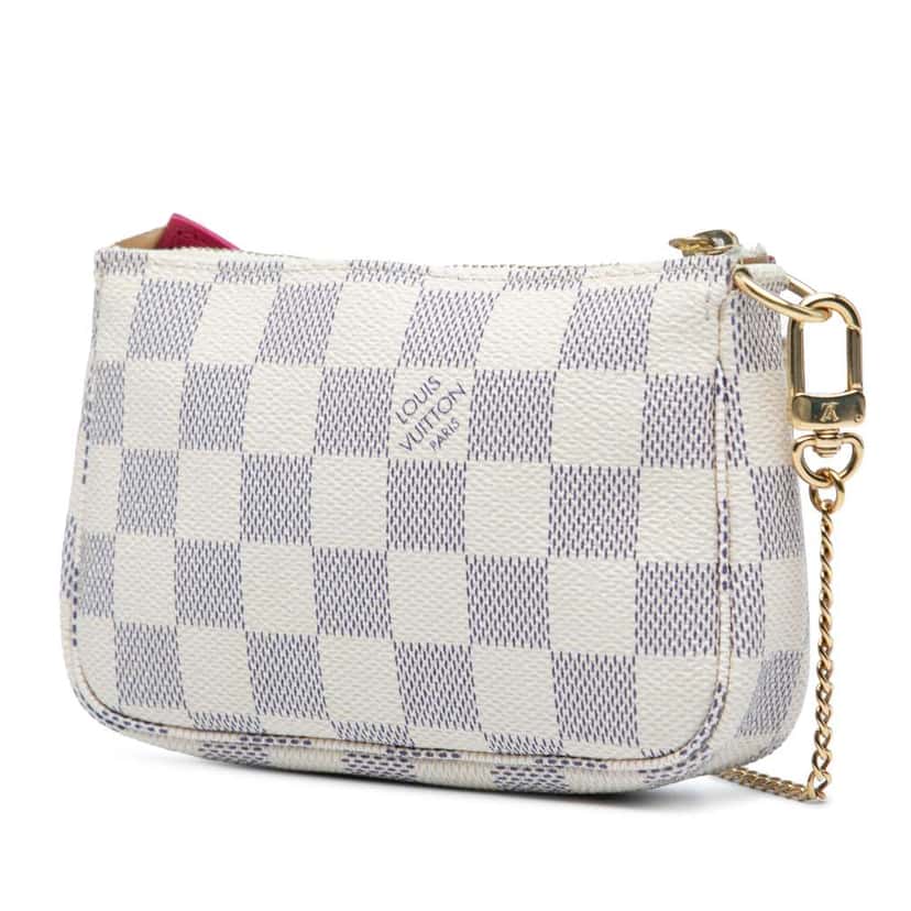 Louis Vuitton Damier Azur Animation Hollywood Mini Pochette Accessoires White Good condition - Back View