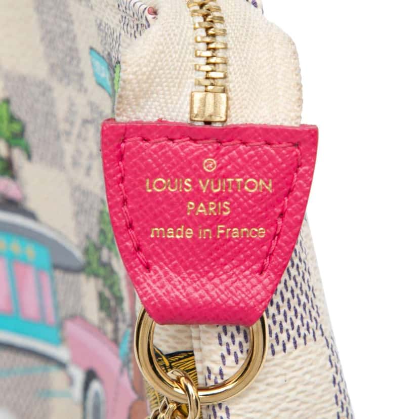 Louis Vuitton Damier Azur Animation Hollywood Mini Pochette Accessoires White Good condition - Box View