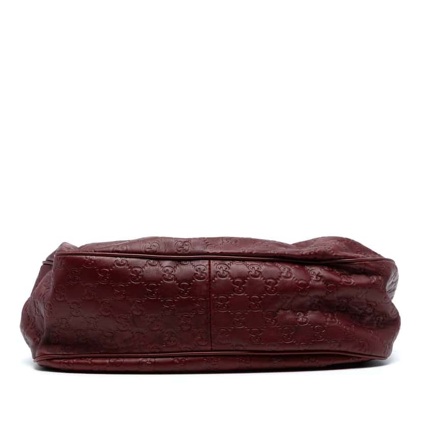 Gucci Guccissima Sukey Shoulder Bag Red Leather Good condition - Inside View