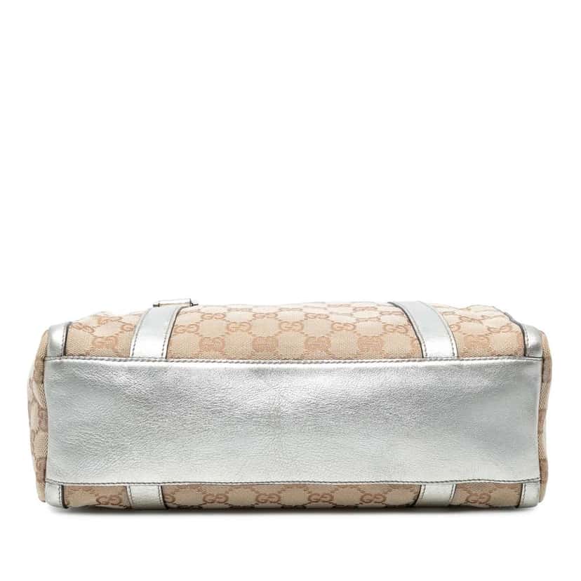 Gucci GG Canvas Abbey D Ring Boston Bag Brown Canvas Good condition - Inside View