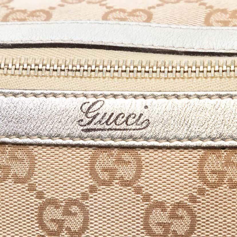 Gucci GG Canvas Abbey D Ring Boston Bag Brown Canvas Good condition - Box View