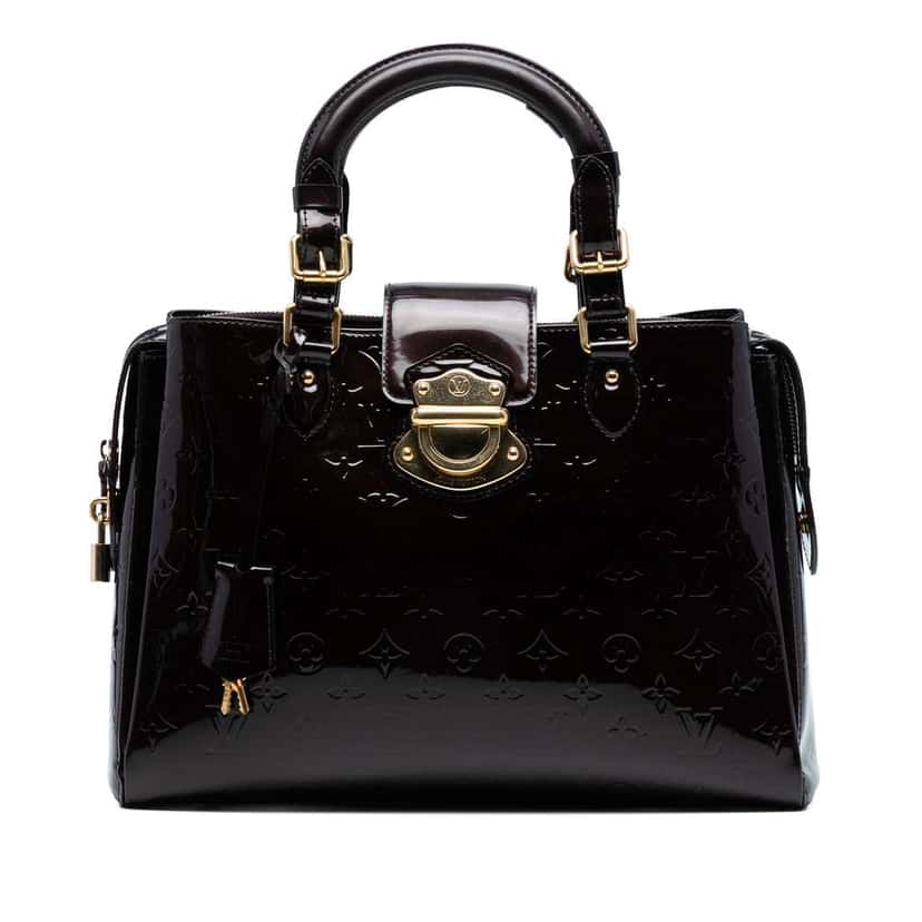 Louis Vuitton Monogram Vernis Melrose Avenue Purple Leather Good condition - Front View