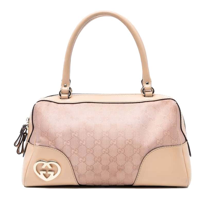 Gucci GG Canvas Lovely Handbag Pink Canvas Good condition - Front View