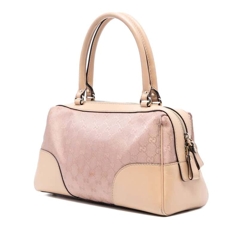 Gucci GG Canvas Lovely Handbag Pink Canvas Good condition - Back View