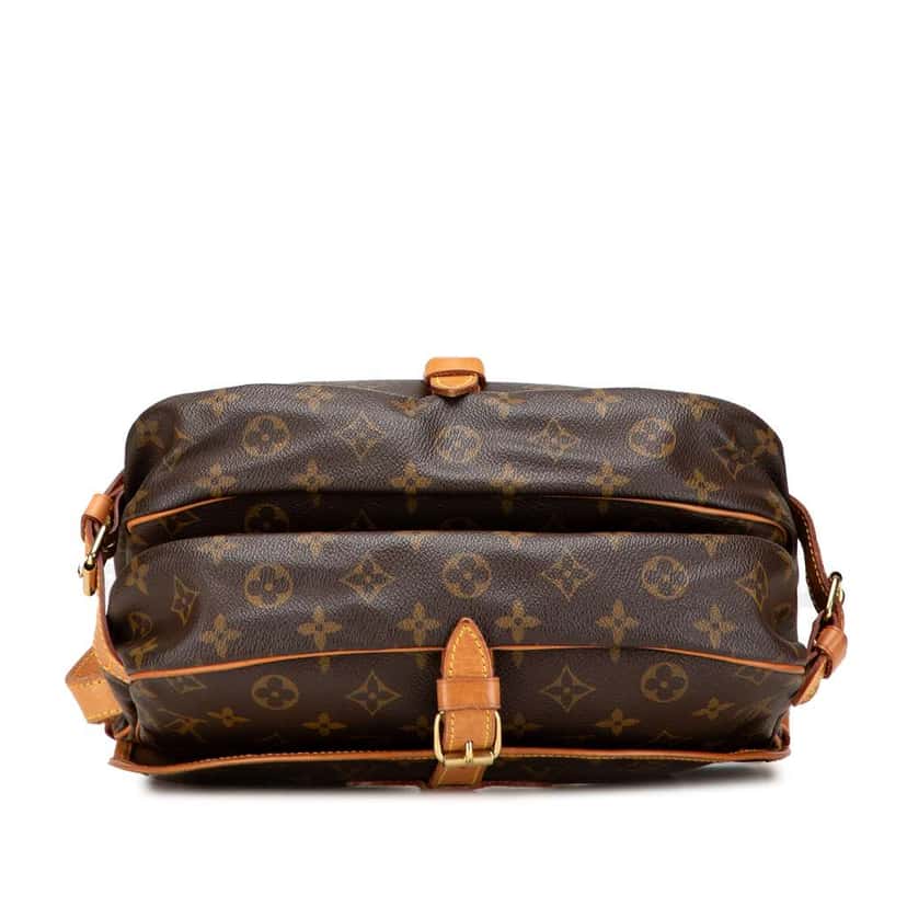 Louis Vuitton Monogram Saumur 25 Brown Canvas Good condition - Inside View