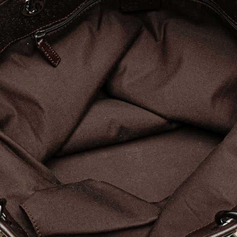 Gucci Large GG Canvas Eclipse Tote Brown Canvas Good condition - Model View
