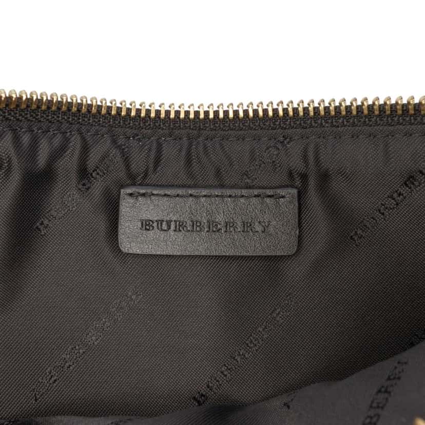 Burberry Haymarket Check Coated Canvas Crossbody Brown Canvas Good condition - Box View