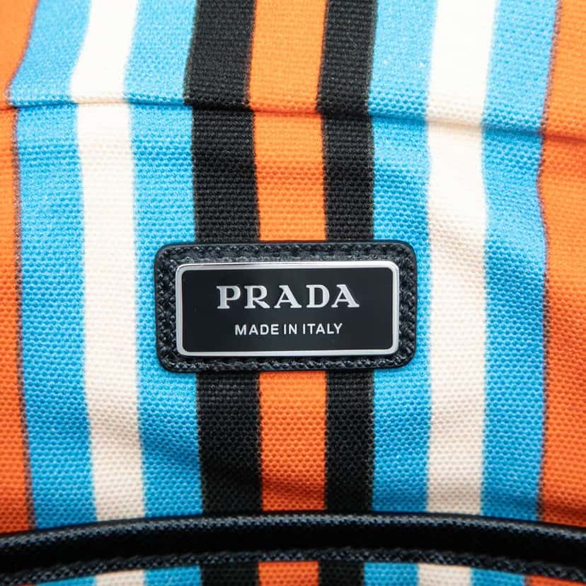 Prada Canvas Canapa Baiadera Crossbody Orange Canvas Good condition - Box View
