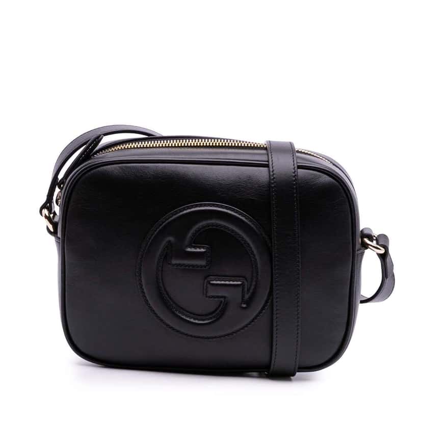 Gucci Small Leather Blondie Crossbody Black Leather Good condition - Front View