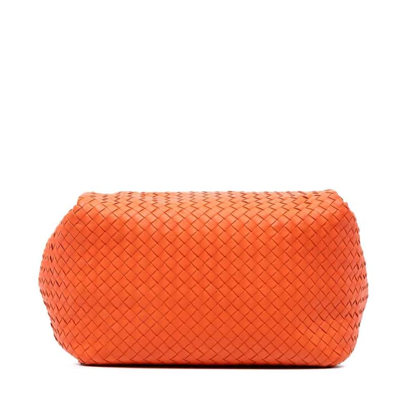 Bottega Veneta Nappa Intrecciato Parachute Tote Orange Leather Good condition - Inside View