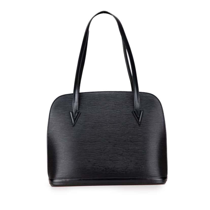 Louis Vuitton Epi Lussac Black Leather Good condition - Front View