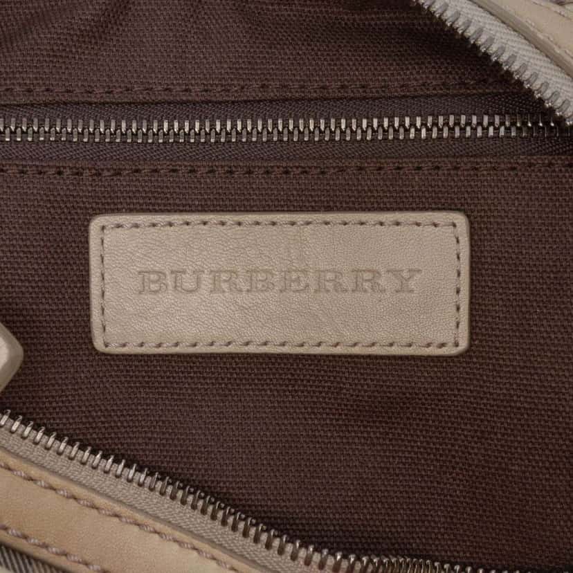 Burberry Smoke Check Coated Canvas Chester Boston Bag Brown Canvas Good condition - Box View