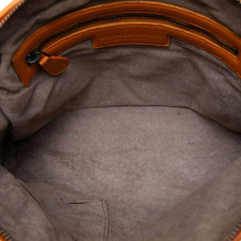Bottega Veneta Nappa Intrecciato Nodini Crossbody Orange Leather Very good condition - Model View