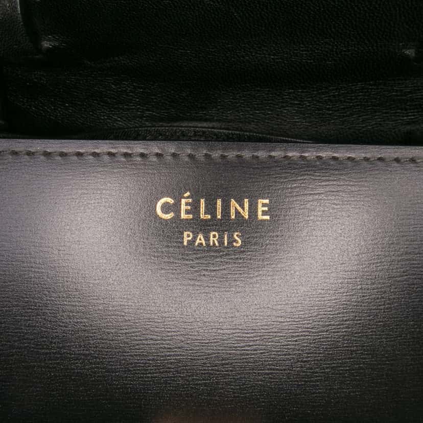 Celine Small Calfskin Classic Box Black Leather Good condition - Box View