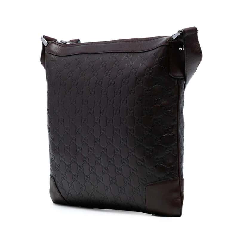 Gucci Guccissima Crossbody Brown Leather Good condition - Back View