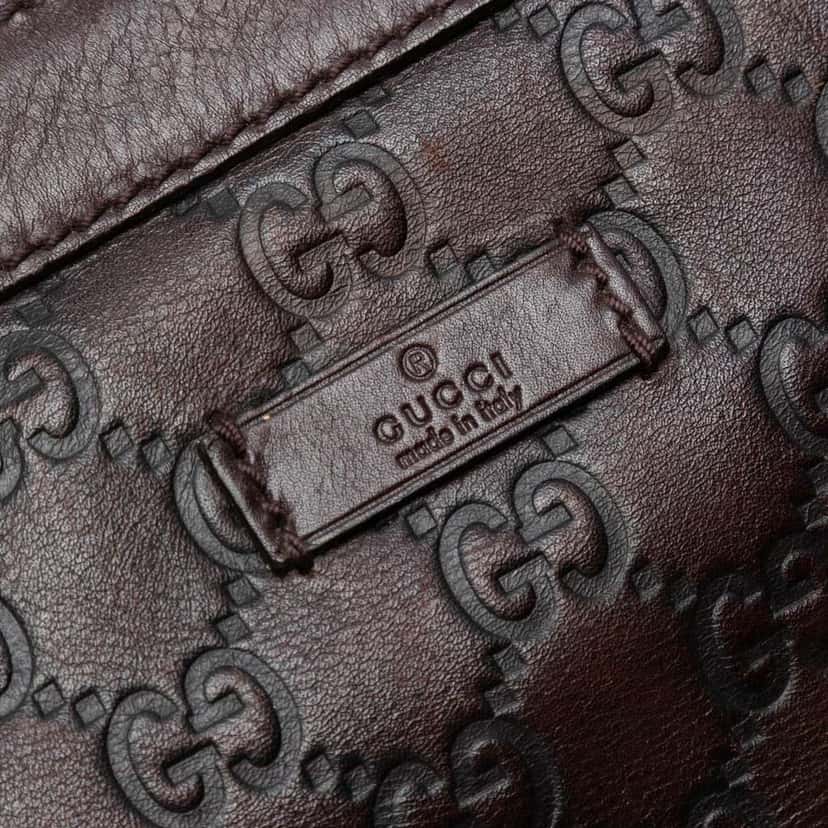 Gucci Guccissima Crossbody Brown Leather Good condition - Box View