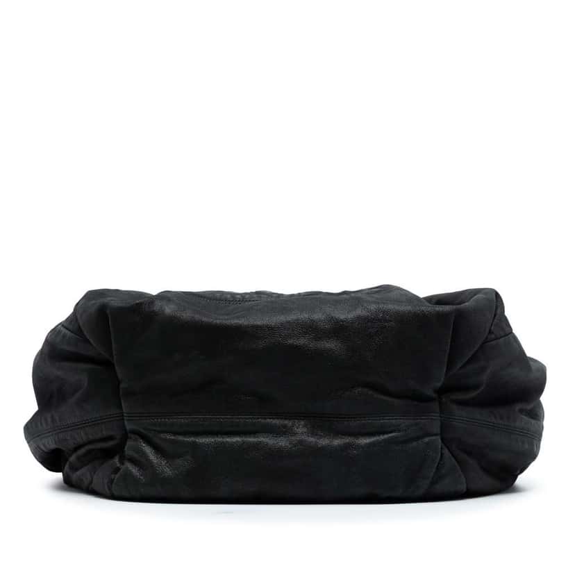 Chanel Lambskin Stretch Spirit Cabas Tote Black Leather Good condition - Inside View