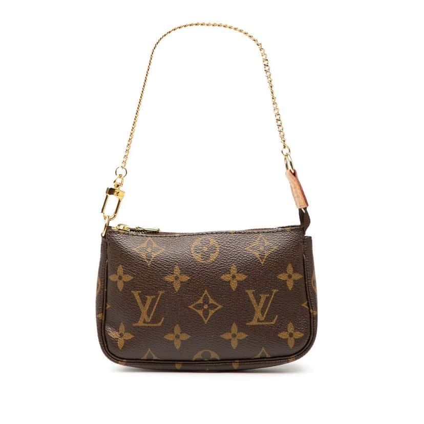 Louis Vuitton Monogram Mini Pochette Accessoires Brown Good condition - Front View