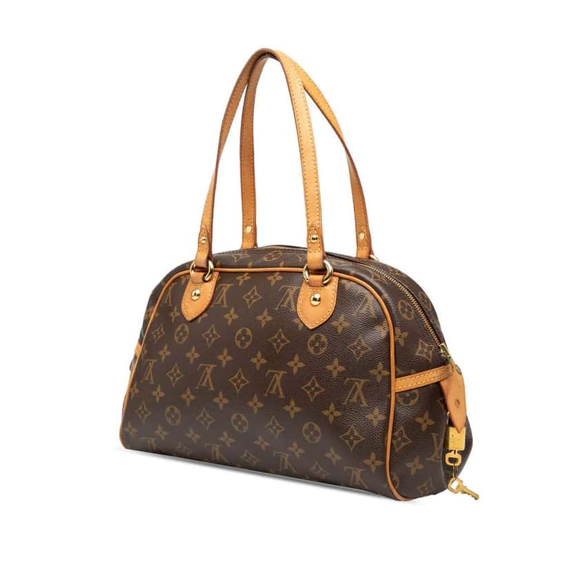 Louis Vuitton Monogram Montorgueil PM Brown Fair condition - Back View