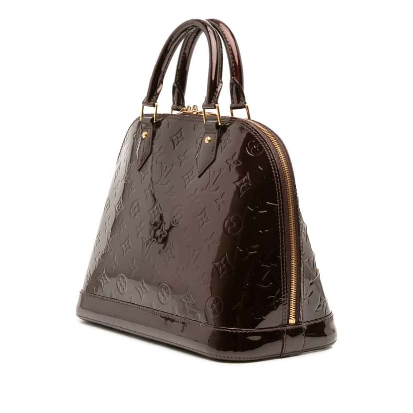 Louis Vuitton Monogram Vernis Alma PM Purple Leather Good condition - Back View