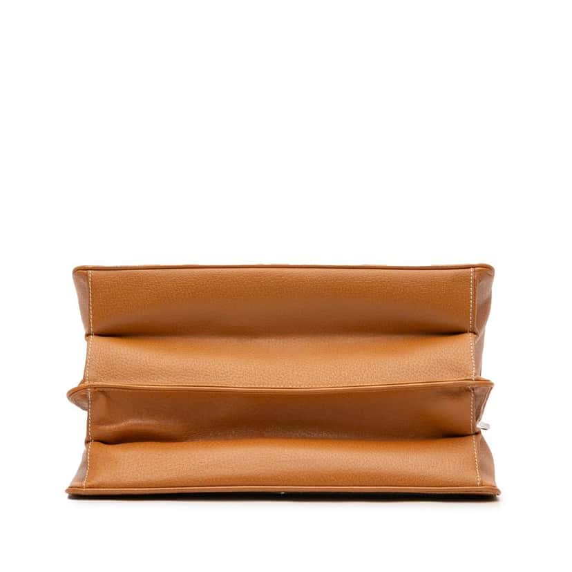 Prada Cinghiale Pattina Lock Top Handle Bag Brown Leather Good condition - Inside View