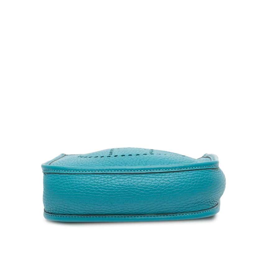 Hermès Clemence Evelyne TPM Blue Leather Very good condition - Inside View