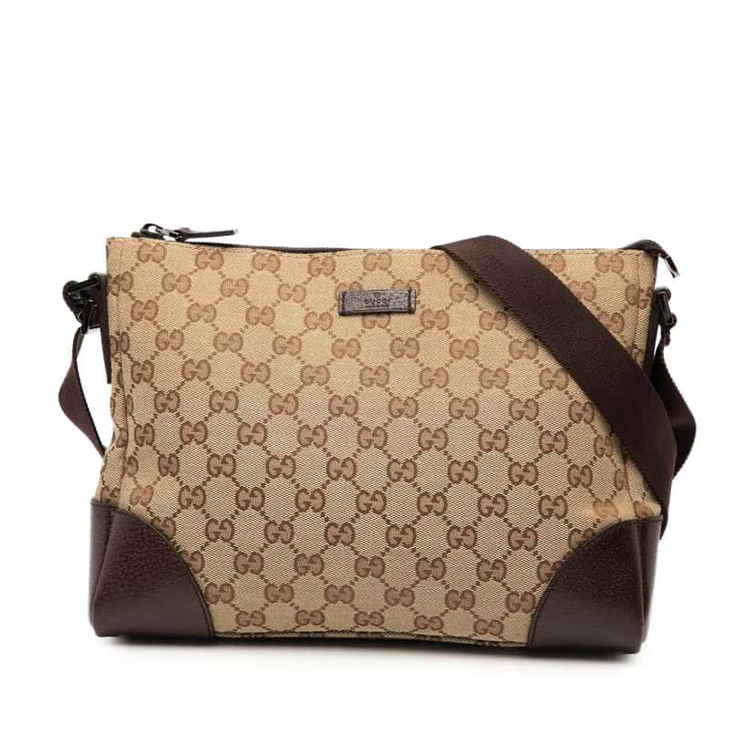 Gucci GG Canvas Crossbody Brown Canvas Good condition - Front View