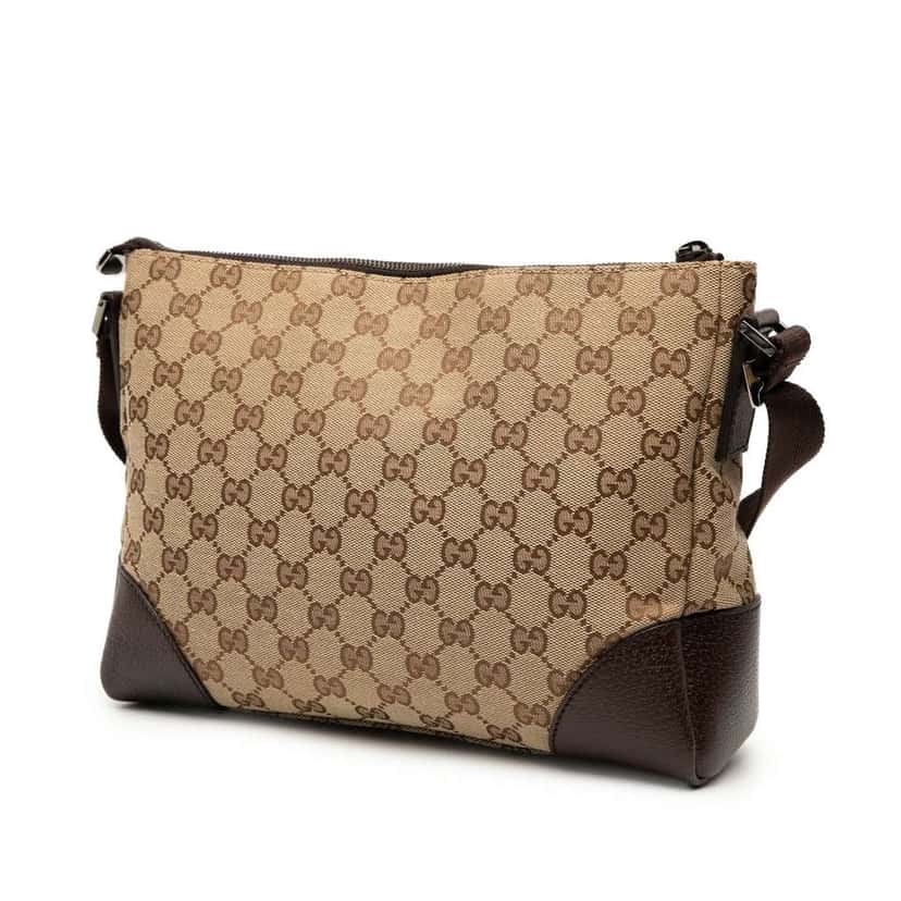 Gucci GG Canvas Crossbody Brown Canvas Good condition - Back View