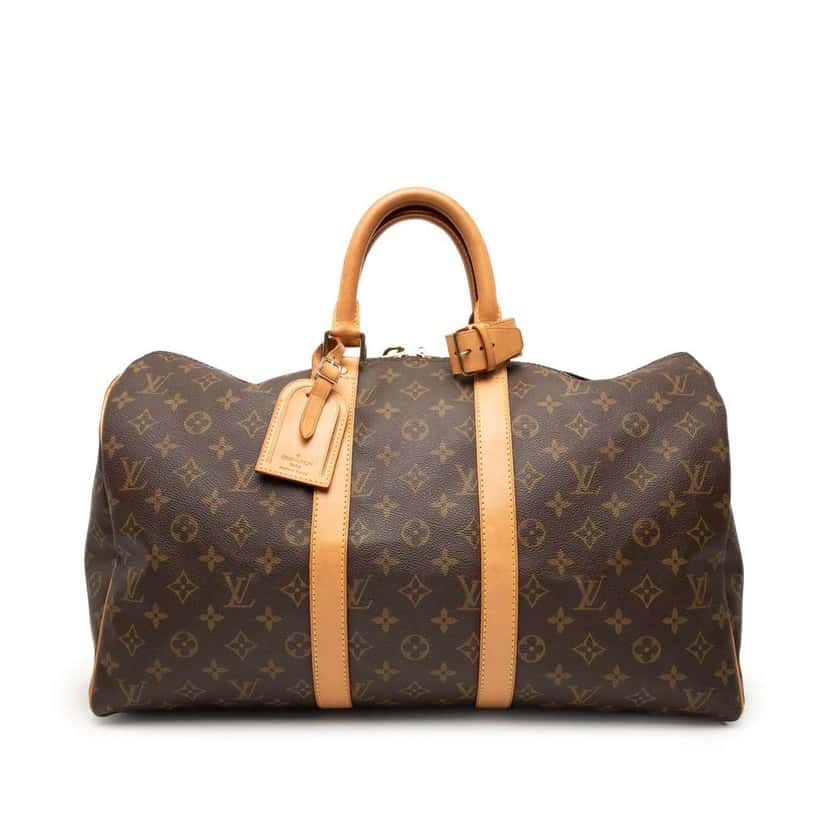 Louis Vuitton Monogram Keepall 45 Brown Good condition - Front View