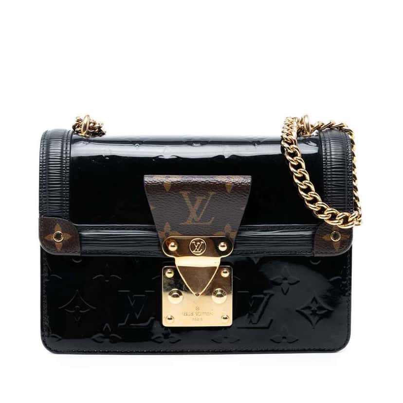 Louis Vuitton Monogram Vernis Wynwood Black Leather Good condition - Front View