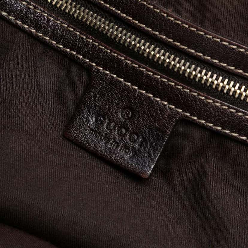 Gucci GG Canvas Horsebit Pelham Shoulder Bag Brown Canvas Good condition - Box View