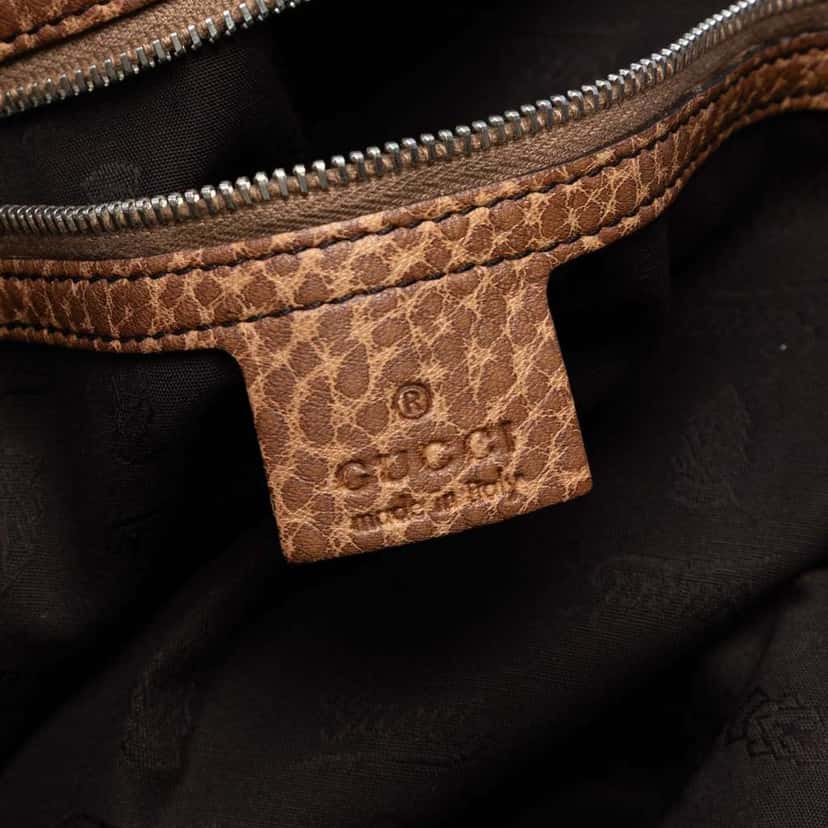 Gucci Medium GG Canvas Bamboo Bar Tote Brown Canvas Good condition - Box View