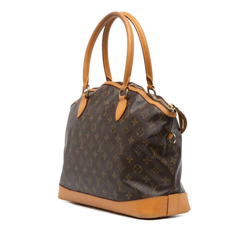 Louis Vuitton Monogram Lockit Horizontal Brown Canvas Good condition - Back View