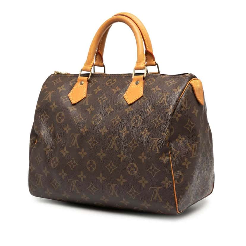 Louis Vuitton Monogram Speedy 30 Brown Fair condition - Back View