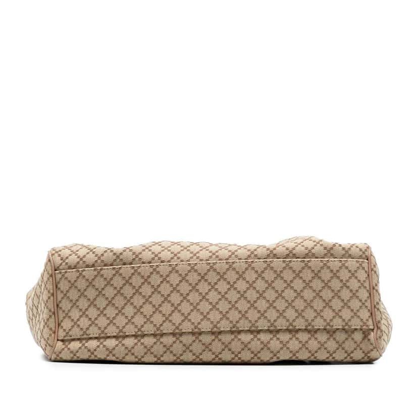 Gucci Medium Diamante Canvas Sukey Tote Brown Canvas Good condition - Inside View