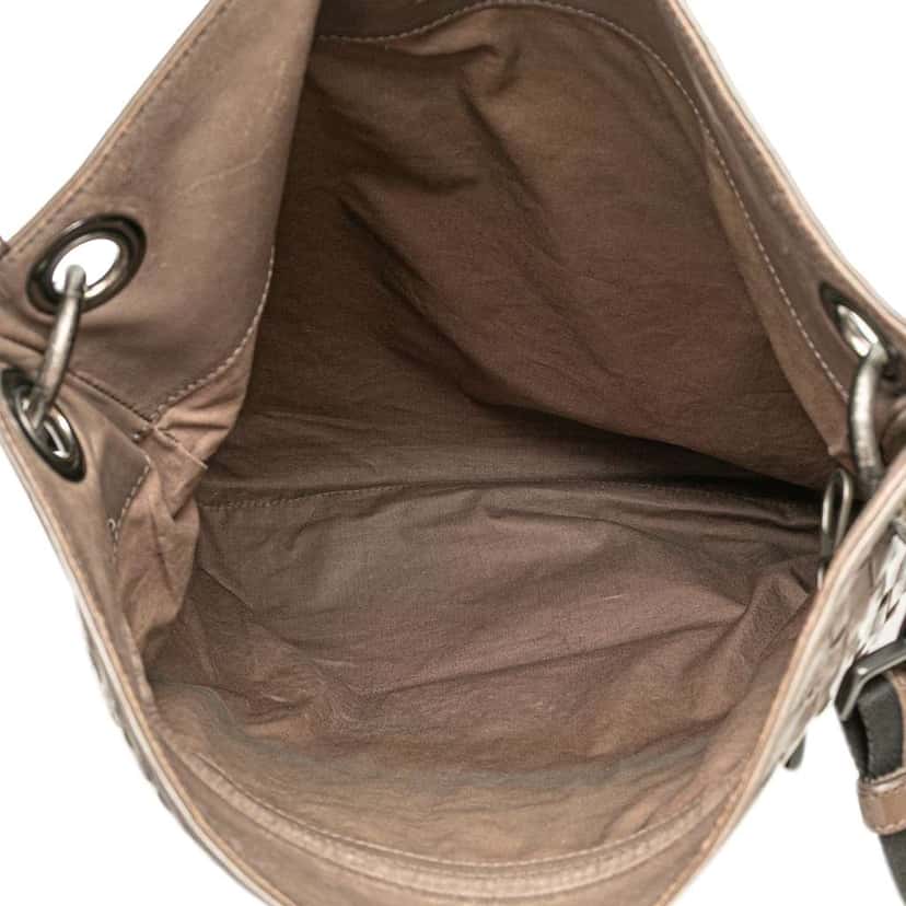 Bottega Veneta Nappa Intrecciato VN Crossbody Brown Leather Good condition - Model View