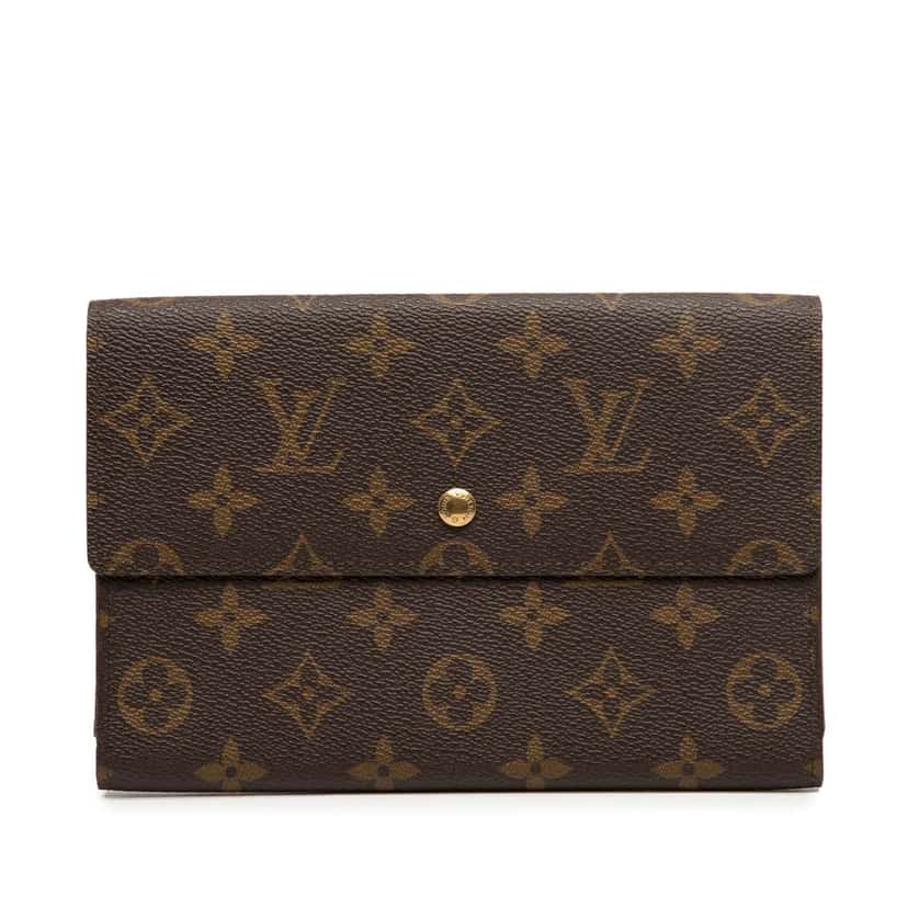 Louis Vuitton Monogram Passport Organizer Wallet Brown Good condition - Front View