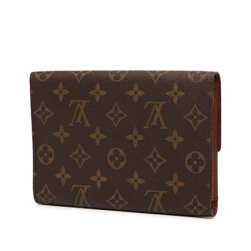 Louis Vuitton Monogram Passport Organizer Wallet Brown Good condition - Back View
