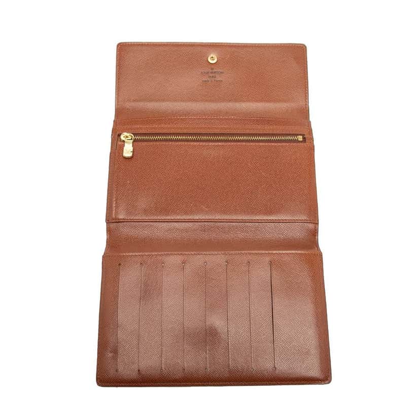 Louis Vuitton Monogram Passport Organizer Wallet Brown Good condition - Model View