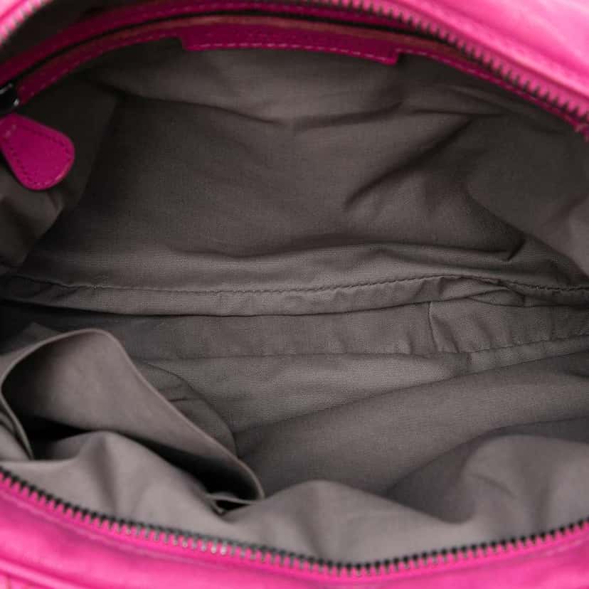 Bottega Veneta Nappa Intrecciato Front Pocket Messenger Bag Pink Leather Very good condition - Model View