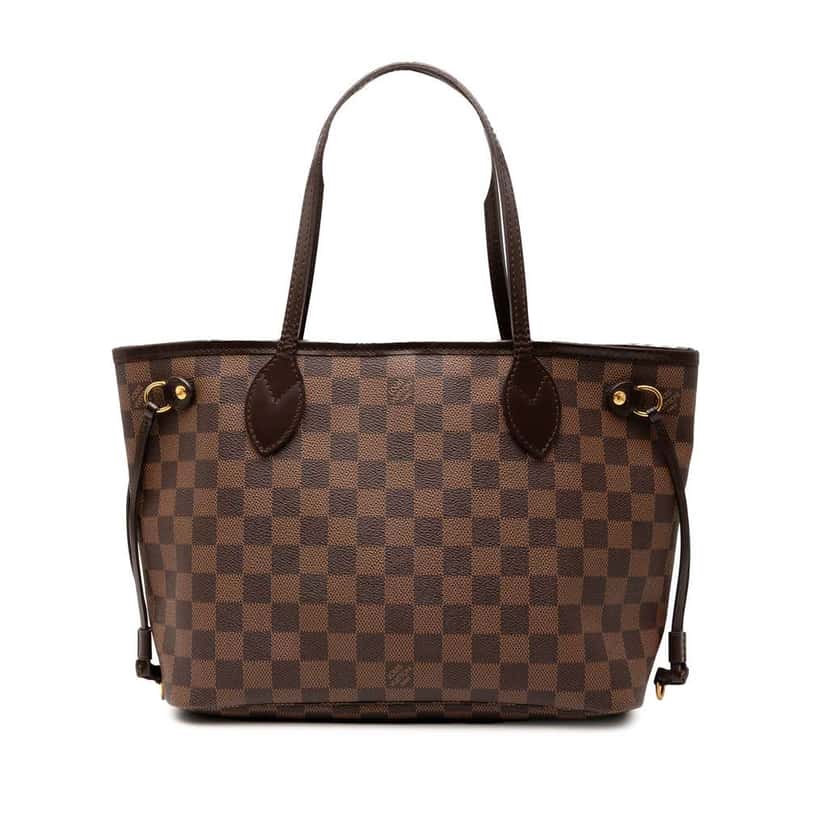 Louis Vuitton Damier Ebene Neverfull PM Brown Good condition - Front View
