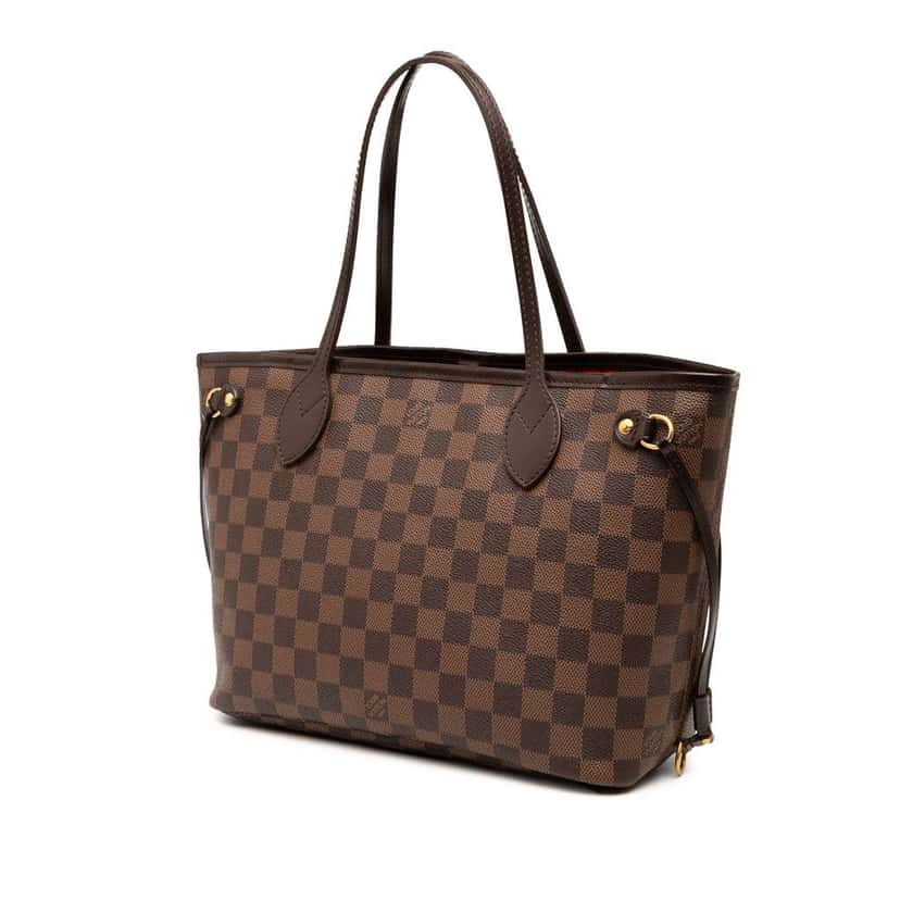 Louis Vuitton Damier Ebene Neverfull PM Brown Good condition - Back View
