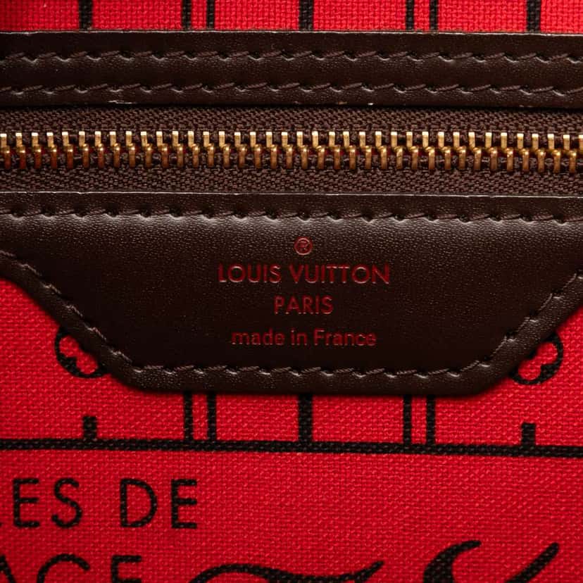 Louis Vuitton Damier Ebene Neverfull PM Brown Good condition - Box View