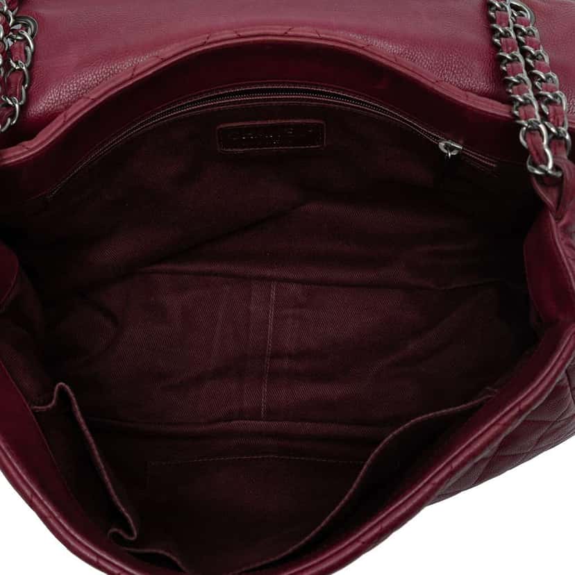 Chanel Quilted Calfskin Istanbul Accordion Flap Red Leather Good condition - Model View