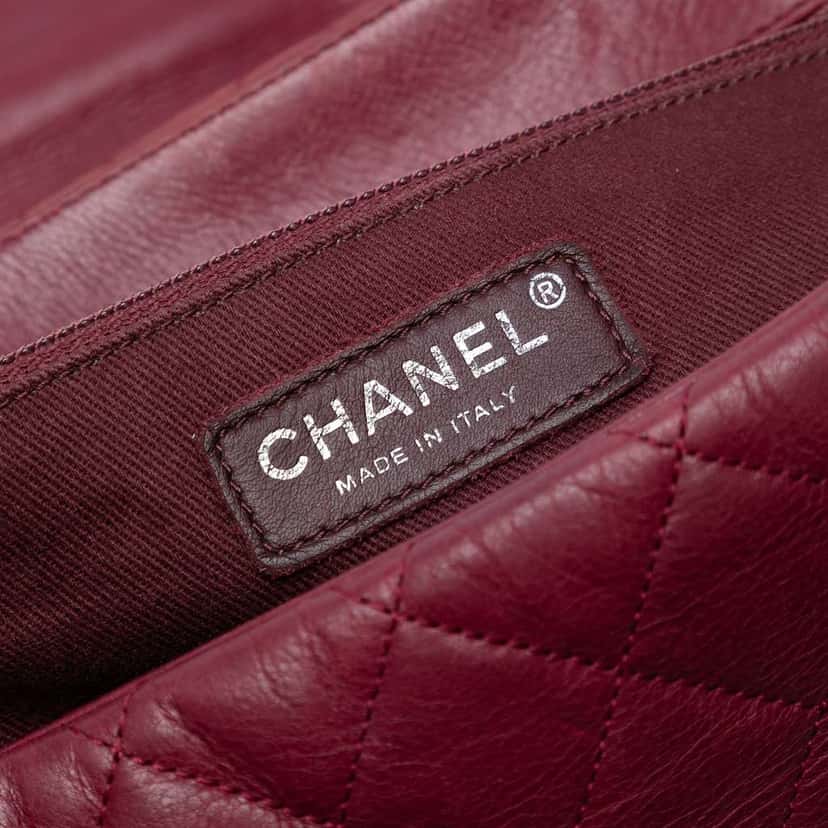 Chanel Quilted Calfskin Istanbul Accordion Flap Red Leather Good condition - Box View