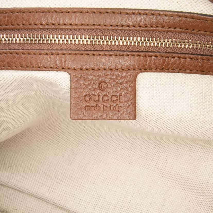 Gucci GG Canvas Bella Satchel Brown Canvas Good condition - Box View